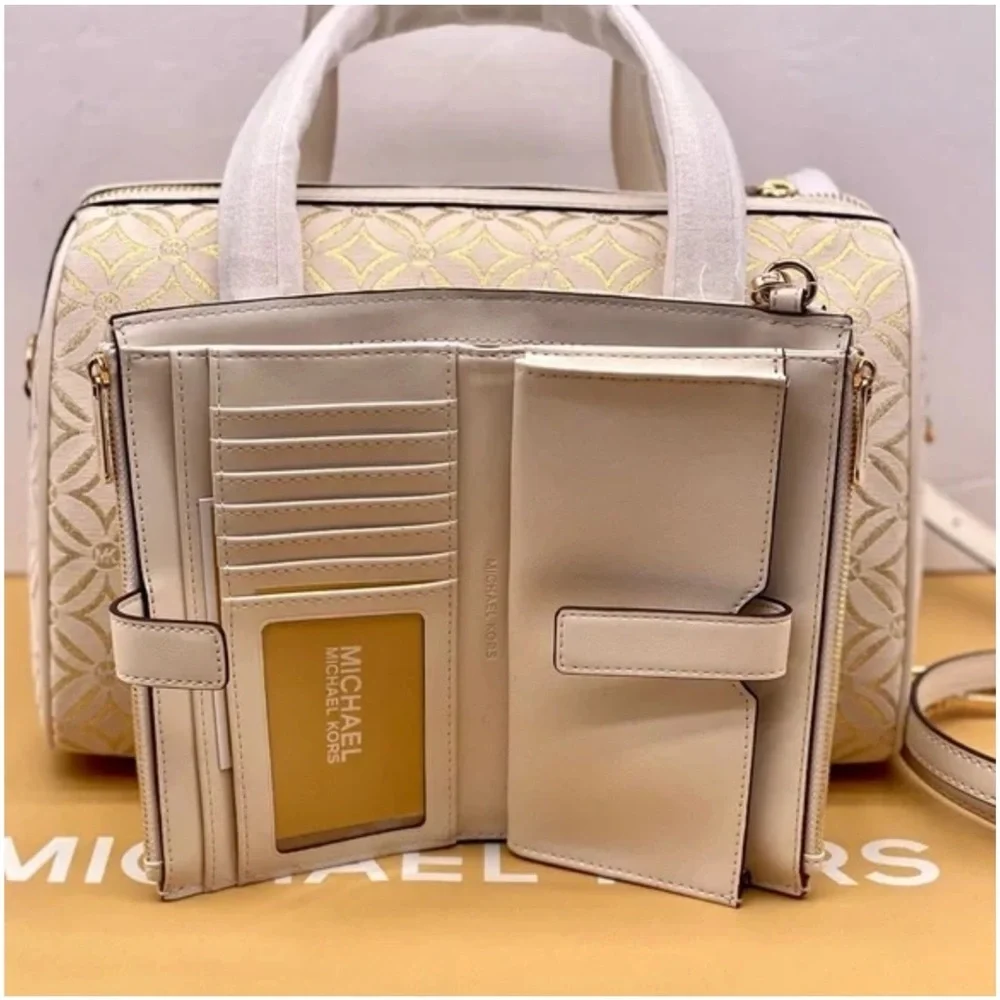 Michael Kors Duffle Satchel Crossbody and Wallet Set